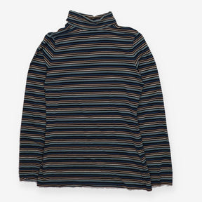 Top blue stripe roll neck