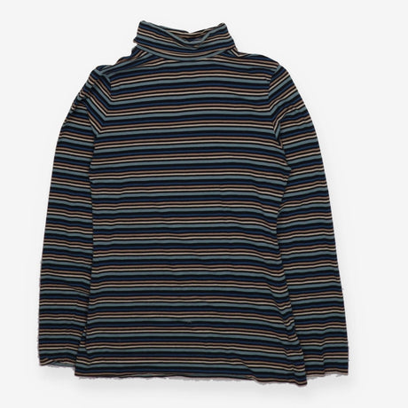 Top blue stripe roll neck