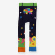 Leggings knit navy elephant and stars 