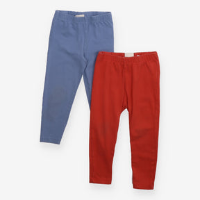 Red and Blue Leggings 2pc