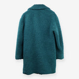 Teal Teddy Borg Peacoat