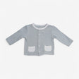 Cardigan - grey stripe with pockets