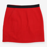 Coast Mini Skirt Red Black Contrast Waistband