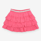 Skort jersey pink glitter sliver waistband