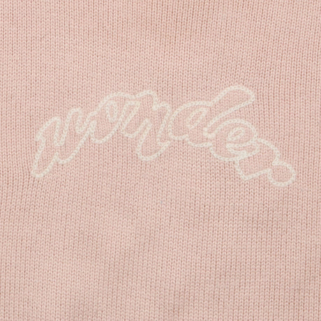 Knit Jumper Pink with Three Buttons