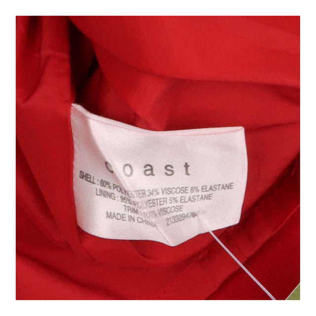 Coast Mini Skirt Red Black Contrast Waistband