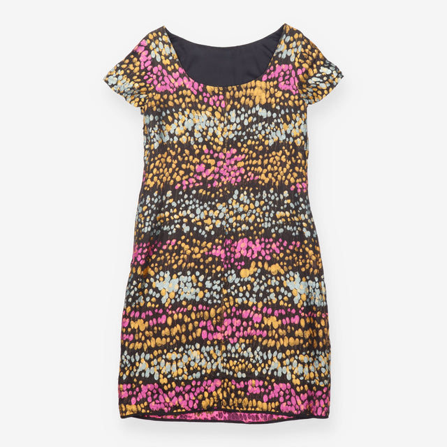  Metallic Jacquard Shift Dress G