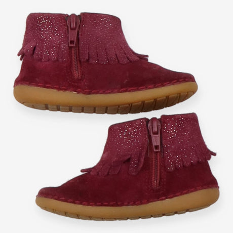 Boots Plum with Sparkle Frill