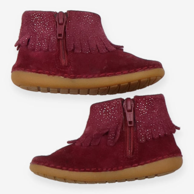 Boots Plum with Sparkle Frill