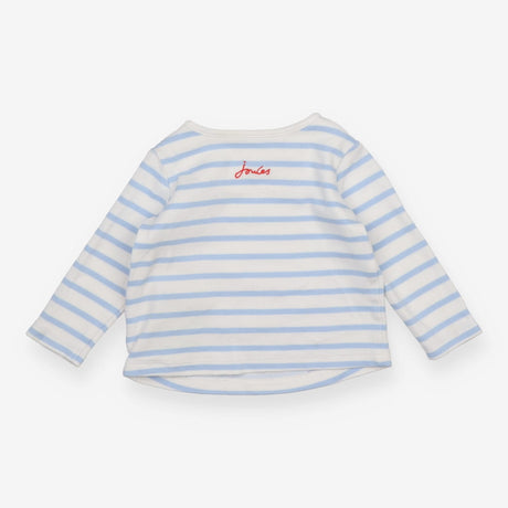 Blue Striped Firetruck Long Sleeve