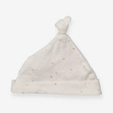 Baby hat white bee stars