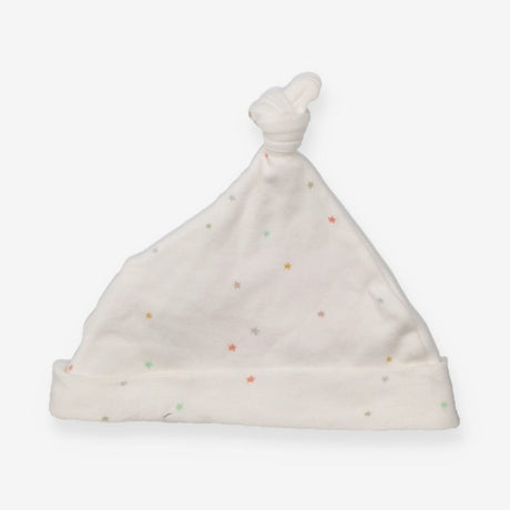 Baby hat white bee stars