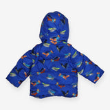 Blue puffer coat super animals