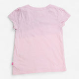 T-shirt short sleeve pink and white stripe with gi