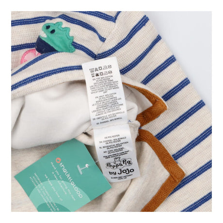 Sweater Cream Stripe George Pig and Dinosaur Scoot