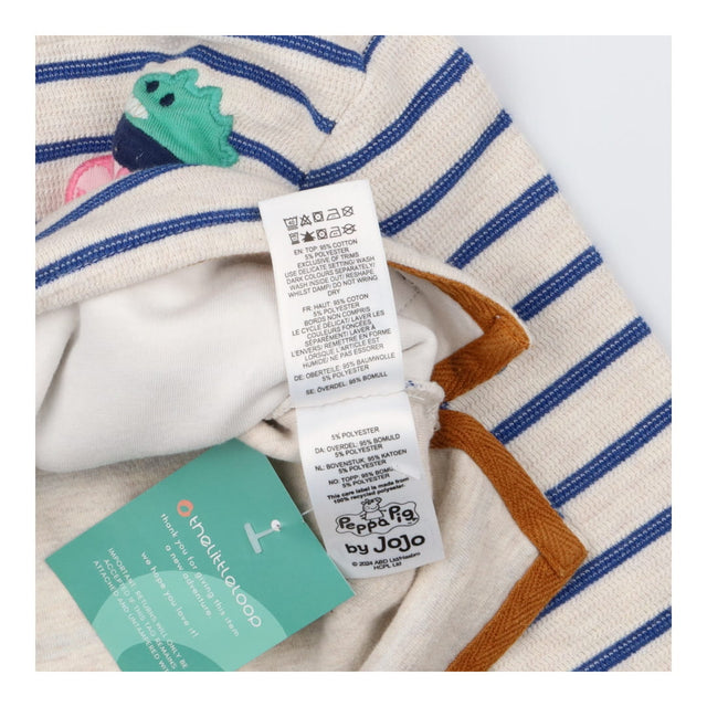 Sweater Cream Stripe George Pig and Dinosaur Scoot