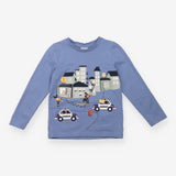 Blue cops and robbers t-shirt