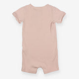 Dusty pink romper with buttons