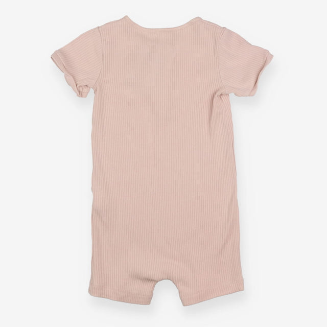 Dusty pink romper with buttons