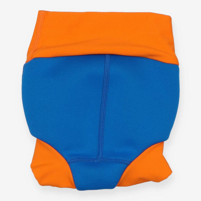 Blue Swim Nappy Orange Waist