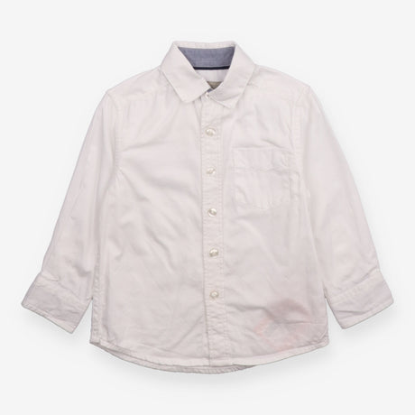 Shirt white Heirloom blue collar lining
