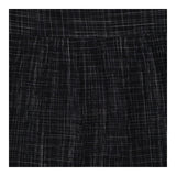 Dark Grey Crinkle Cotton Midi Dress Button Front
