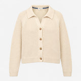 Cream Ecru 100% Organic Cotton Open Stitch Collare