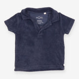 Tee navy blue towelling SS