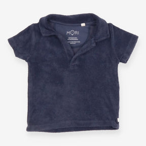 Tee navy blue towelling SS