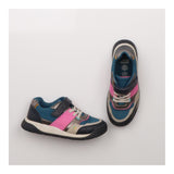 Trainers Navy and Pink Velcro Strap