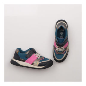 Trainers Navy and Pink Velcro Strap