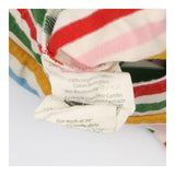 Leggings multi colour stripes cream cuffs
