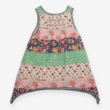 Multi pattern vest top