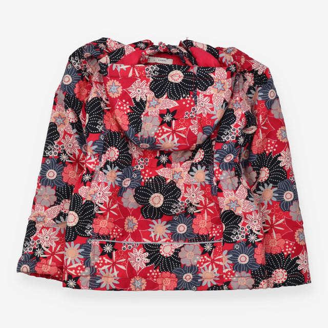 Floral pink padded coat