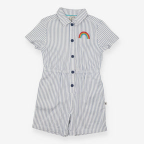 Playsuit Blue Stripe - Grown your Own Way 