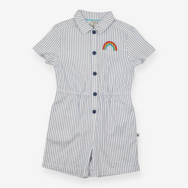 Playsuit Blue Stripe - Grown your Own Way 