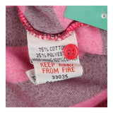 Pink Striped Velour Hoodie