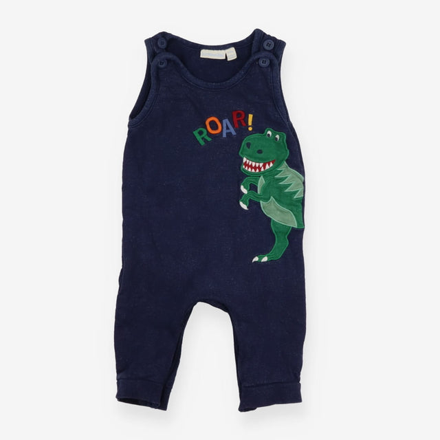 Dungarees Navy Blue with T-Rex ''ROAR!''