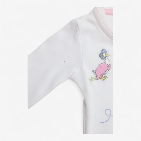 White Jemima Puddleduck sleepsuit 