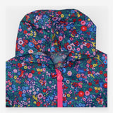 Puddlesuit Navy Floral Animals