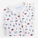 Sleepsuit white with london icons