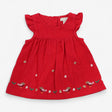 Dress cord festive robin hem