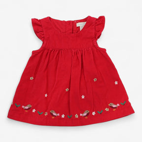 Dress cord festive robin hem