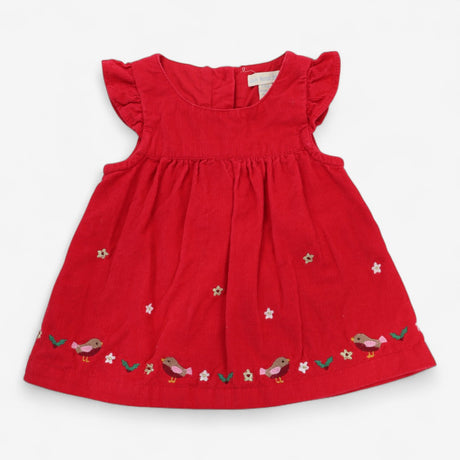 Dress cord festive robin hem