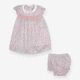 Dress and Bloomers Ditsy with Cherry Appliques