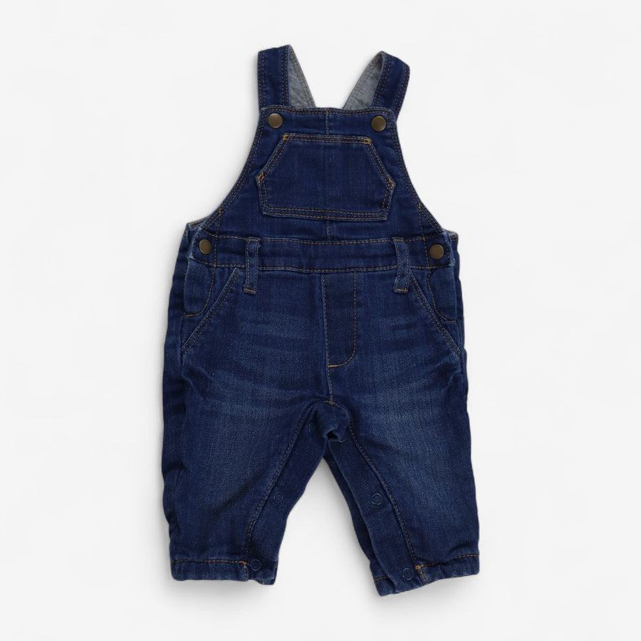 Dungarees Denim with Grey Jersey Lining