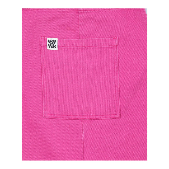 Bright Pink Organic Cotton Tie Shoulder Pocket Can
