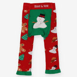 Leggings Red Christmas Snowman