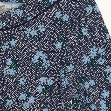 Blue floral dotty boden dress