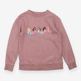 Sweatshirt purple mermaids